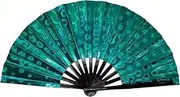 [STKARCV] 1PCS Foldable Fan 32cm Colors Hand Fan Portable PVC(Dark Blue)