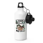 Personalised No Hurries No Worries Sloth Sports Water Bottle Funny Birthday Lazy