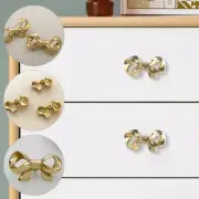 1PC Brass Bowknot Handle Pull Kitchen Cabinet Drawer Dresser Door Knobs Handles