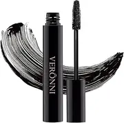 VERONNI Black Waterproof Mascara, Curling Thick Lengthening Eyelash Mascara, Lifts and Extends Lash Length, Clump Resistant, Non-smudge Eyelash Colorful Extension Curl Mascara Makeup (Black)