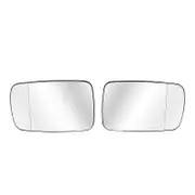 2 x Side Wing Mirror Rearview Mirror Glass Heated For- E39 E46 320I 330I 325I 525I 1998-2006 LH/RH 51168250436 White