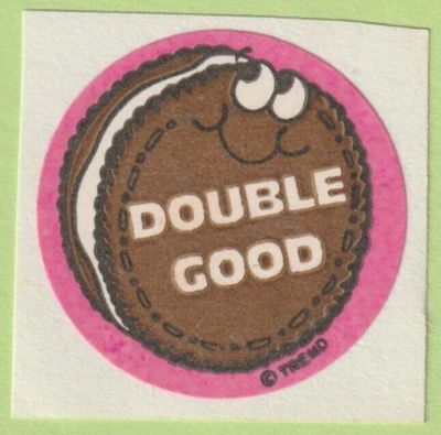 Vintage TREND DOUBLE GOOD Matte Scratch & Sniff Sticker CHOCOLATE COOKIE