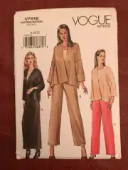 Vintage Out of Print Vogue Sewing Pattern 7916 Sz 8-12 Misses' Jacket,Skirt New