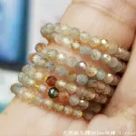 天然鋯石鑽切2MM珠鍊 ZIRCON~限量20條(天然風信子石)~0.7MM蠶絲線可過雙線