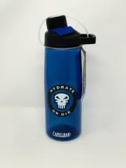 * CAMELBAK * CHUTE MAG 25OZ BOTTLE W/ TRITAN RENEW ' HYDRATE OR DIE ' BLUE