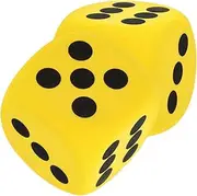 2pcs Large Eva Foam Dice for Classroom Activities Party Games Lightweight Big Dice with Rounded Corners Safe Easy to Handle for Interactive Learning