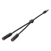 Car Radio Stereo Antenna Splitter Connector Y Adaptor Cable 1 Male to 2 Female