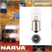 Narva 12V 15Cp (12W) BA15S Incandescent Globes - 19mm wide x 46mm Box Of 10