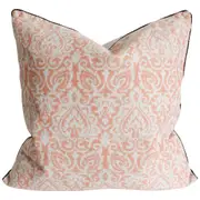 LVD Cushion Damask Toffee Throw Pillow Home/Lounge/Sofa Decor 50cm Square