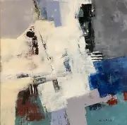 ORIGINAL One Of A Kind, Acrylic Painting 10”x 10” Abstract On Wood Panel