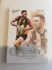2019 Supremacy Select Jack Gunston Hawthorn Hawks Base Common Card RARE