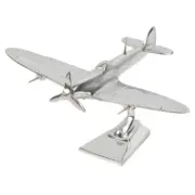 Supermarine Spitfire Fighter WW2 Model Polished Aluminium Display Aircraft NEW