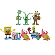 Spongebob Squarepants Fish Aquarium Ornament Decorations - 11pcs