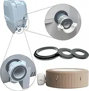 WiseWave 3 Pack Premium Gaskets for Lay Z Lazy Spa Rubber Gaskets A B C for Connectors Compatible with All AirJet Models, New Pump Shape