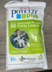 Kalencom 2 in 1 Potette Plus Disposable Portable Potty Liners, 30-pack Toilet