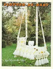 Flutter-By-Baby Swing Cradle Vintage Macrame Pattern Leaflet Instructions
