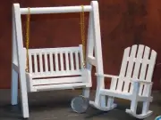 Dollhouse Miniature Outdoor Swing & Rocker 1:12 inch scale E21 Dollys Gallery