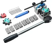 LainKeen Professional Brake Tube Line Flaring Tool 45 and 37 Degree Set, Single, Bubble, Double Flare Tool Kit