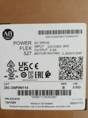 New Factory Sealed PowerFlex 527 2.2kW / 3Hp AC Drive 25C-D6P0N114 Fastshipping