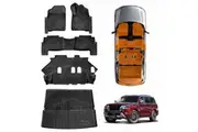 3D Floor Mats Boot Liner Set for Nissan Patrol 2012-2024 Y62 Series All Weather Heavy Duty Cargo Car Trunk Luggage Tray