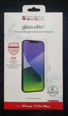 ZAGG Invisible Shield Glass Elite+ Screen Protector Apple iPhone 12 Pro Max 6.7"