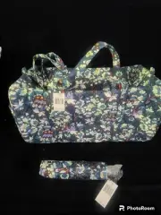 NEW Vera Bradley Floral Bursts 3 pc Travel Bundle