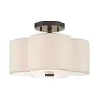 Livex Lighting 58062 Solstice 2 Light 13"W Semi-Flush Ceiling - Bronze