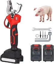 Animal Ear Tag Plier Automatic Counting, Cordless Ear Tag Plier, Display Automatic Counting, Automatic Rebound, Needle is Not Easy to Bend, Equipped with 2 Batteries, Spare Ear Tag Needle, for Cattle