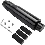 Gyorwst Car Auto Shift Knob with Push Button, Transmission Gear Stick Shifter for Most Automatic Vehicle (Black)