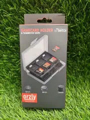 Orzly Nintendo Switch Game Card Holder Case Protective Hard Box Thumbstick Grips