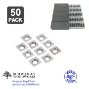 Genuine Byrd Tool Shelix Cutterhead Carbide Insert Cutters - Set of 50 - USA