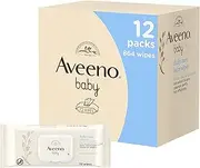 Aveeno Baby Wipes (Daily Care) - Pack of 12 (864 Wipes In Total) (Pack of 1)