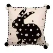 MacKENZIE CHILDS EASTER POMPOM BUNNY PILLOW BNWT