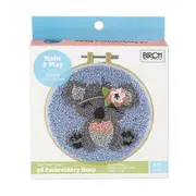 Birch Punch Needle Kit Kids Beginner Koala Inc Threads 15x24cm