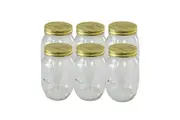 12 x Large Preserve Jars 1 Litre Glass Jars Conserve Chutney Storage Jam Sauce D