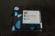 New Sealed Box Genuine OEM HP 91 Matte Black & Cyan Printhead C9460A JUL 2017
