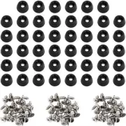 120 pieces soft cutting board rubber feet with stainless steel screws M9B2