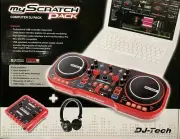 DJ-Tech - MyScratchPack - USB DJ MIDI Controller w/ Headphones & Sound Interface