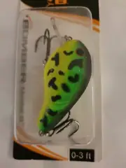 Discontinued Bomber Balsa Model B Squarebill Crankbait BB5SLFT Fire Tiger