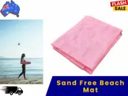 Sand Free Beach Mat Magic Sandless Blanket Outdoor Camping Picnic VIC - Pink