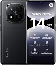 [Xiaomi] Redmi Note 14 Pro+ 5G Smartphone, 8 + 256GB, Black, 200MP Professional AI Camera, IP68, 120W HyperCharge, AI Functions (Charger Not Included)