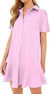 [Generic] Lightning Deals of Today Prime,Cotton Sundresses for Women 2024,Long Black Dress Plus Size Dress Midsize Wedding Guest Dress Organic Cotton Dresses Women Going Out Dresses(07-Wine,XL)