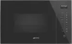Smeg Linea Built-In 25L Microwave with Grill Pure Black