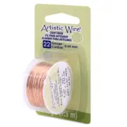 Artistic Wire 22 Gauge 8yd-Bare Copper - Tarnishable