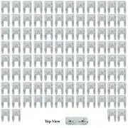 Spade Set Kit 25A Amp Motorcycle Automotive 100x Mini Blade Fuse APM ATM Plug