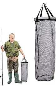 LeoLeozz Floating Fishing Net - Fish Cage - Fold Floating Fishing Basket Net Portable Bait Storage Cage for Keeping Crayfish Minnows Leaches