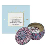 Lavender Candle | Home Aromatherapy Jar Candles | Portable Purple Candles, Indoor Home Decoration for Living Room, Bedroom, Study