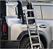 Roof Side Ladder Aluminum Alloy Rear Window Folding Ladder Frame Exterior Parts Compatible For Chery Jetour Traveller T2(Second Generation)