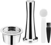 #N/A Reusable Stainless Steel Capsules, Refillable Pod Compatible Fit for ALD...
