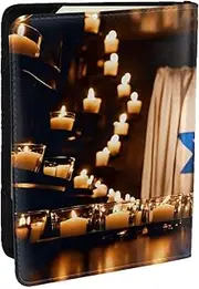 [JEJEA] Israeli Flag Print Travel Organizer Credit Cards Case Passport BookPassport Holder Cover Wallet forTraveling,, Black, One Size